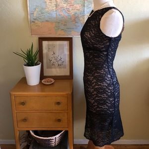 Black Lace Sparkle Dress